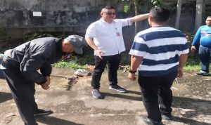 Wakil Ketua DPRD Kota Batam Hendra Asman Tinjau Lokasi Bajir dan Longsor di Baloi